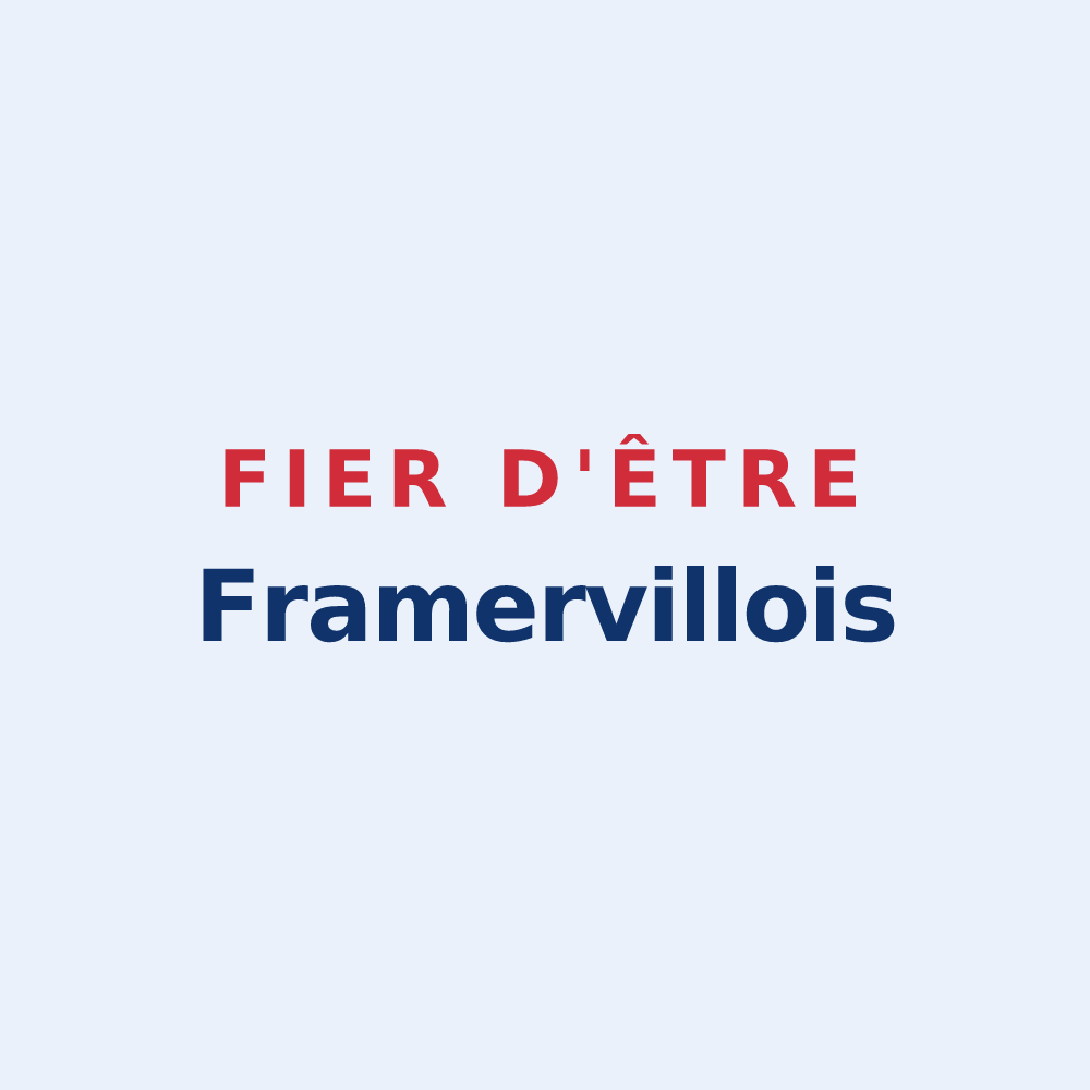 Sticker « Fier d'être Framervillois » — design pour Framerville-Rainecourt
