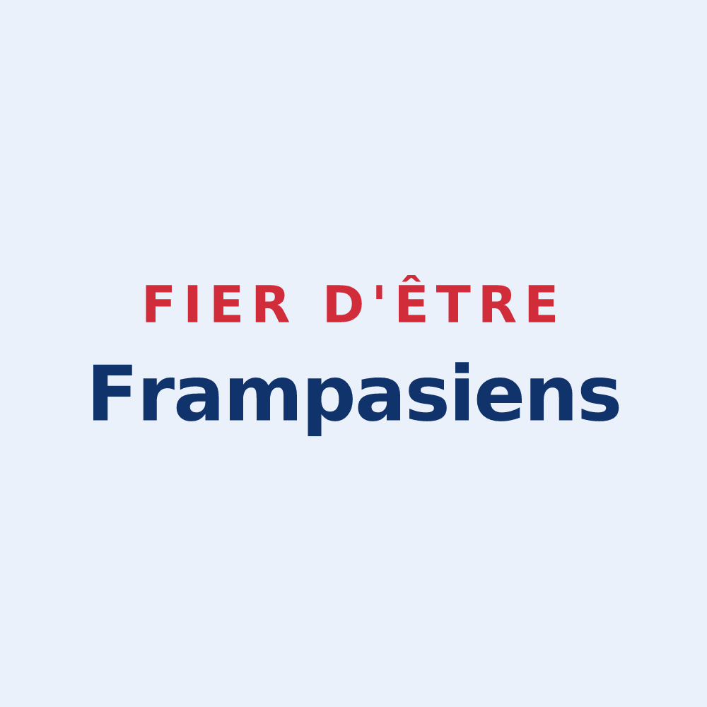 Sticker « Fier d'être Frampasiens » — design pour Frampas