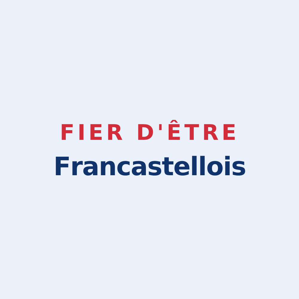 Sticker « Fier d'être Francastellois » — design pour Francastel
