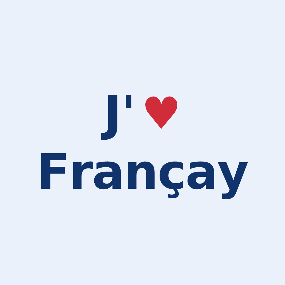 Sticker personnalisé Françay — design J'aime Françay