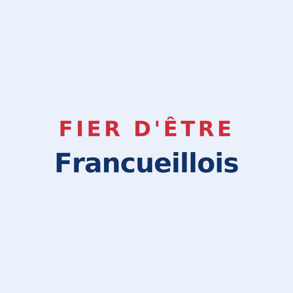Sticker « Fier d'être Francueillois » — design pour Francueil