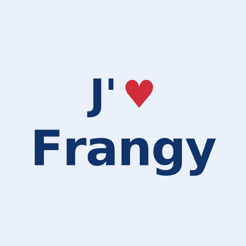 Sticker personnalisé Frangy — design J'aime Frangy