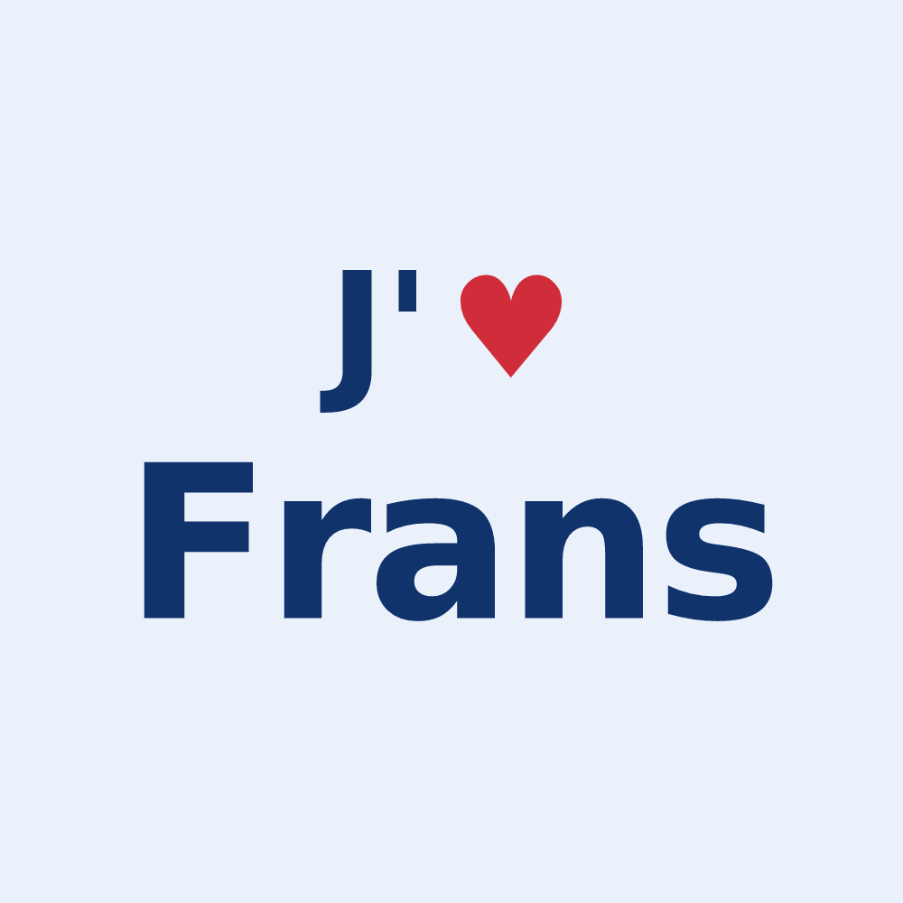 Sticker personnalisé Frans — design J'aime Frans