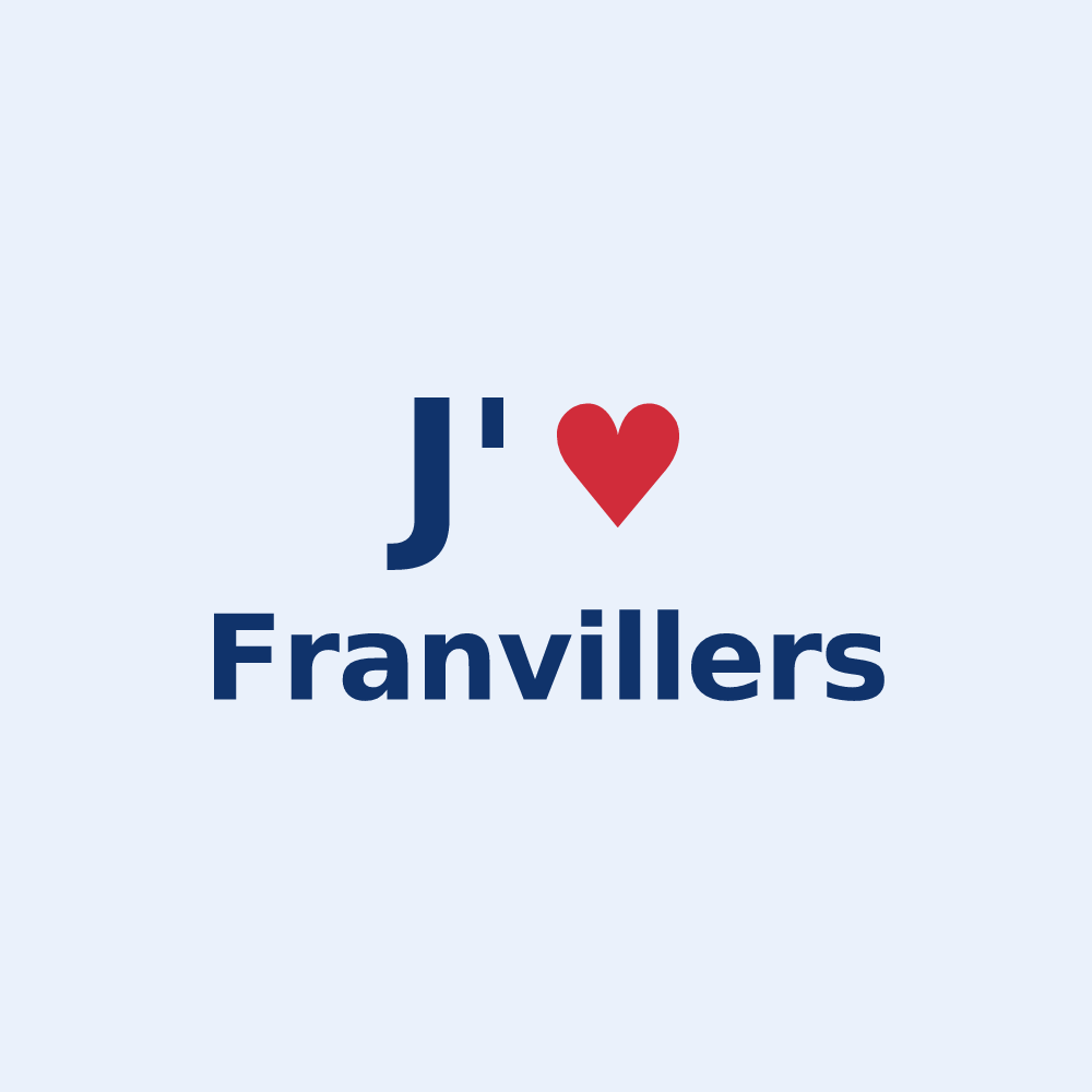Sticker personnalisé Franvillers — design J'aime Franvillers