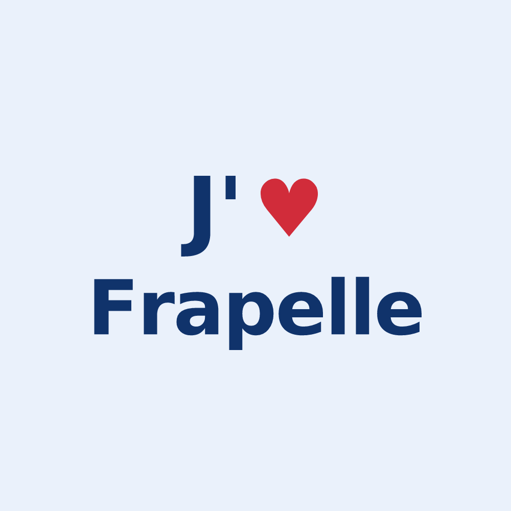Sticker personnalisé Frapelle — design J'aime Frapelle