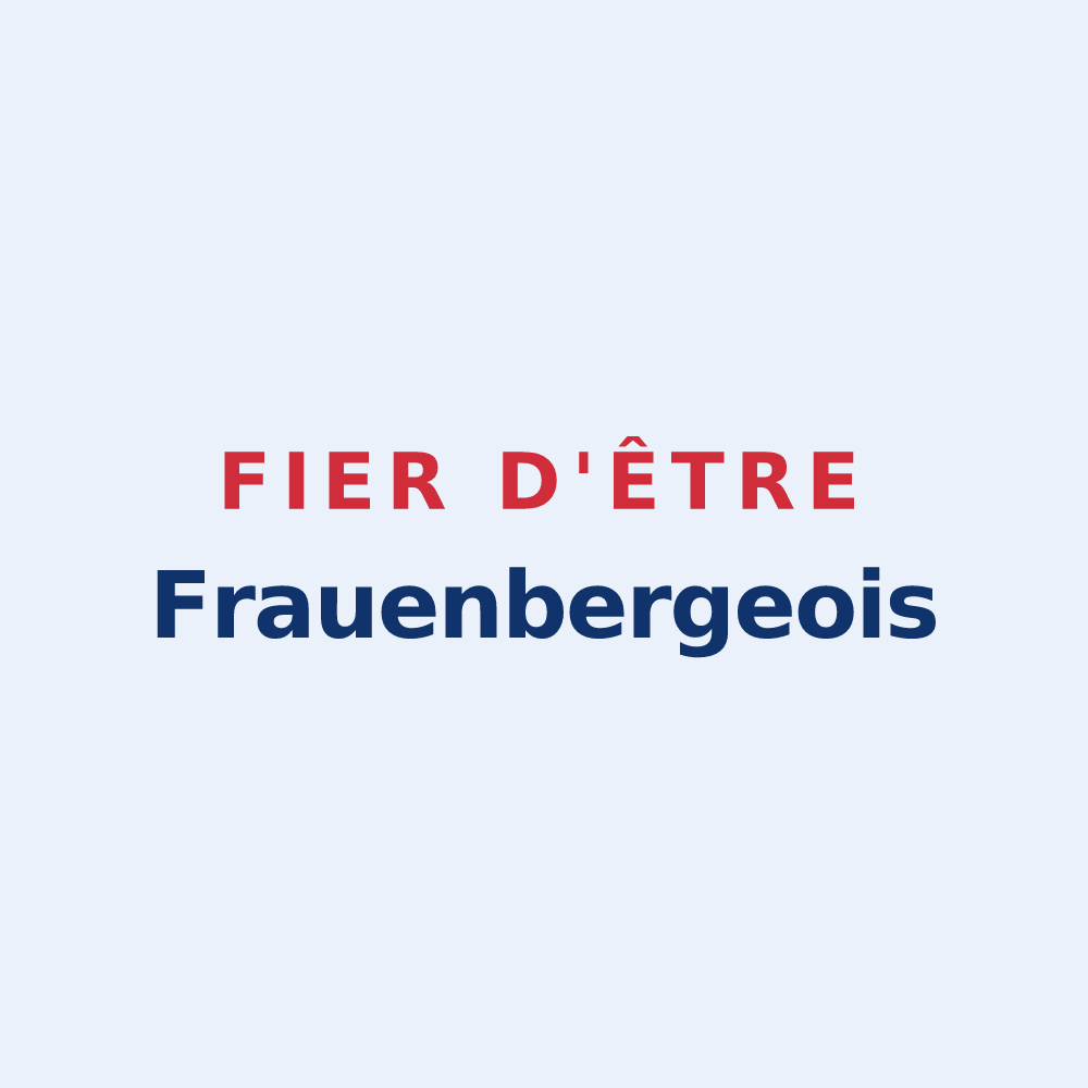 Sticker « Fier d'être Frauenbergeois » — design pour Frauenberg