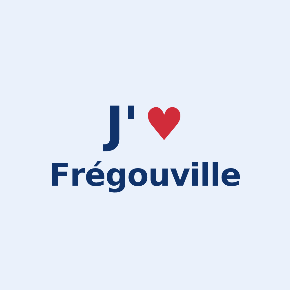 Sticker personnalisé Frégouville — design J'aime Frégouville