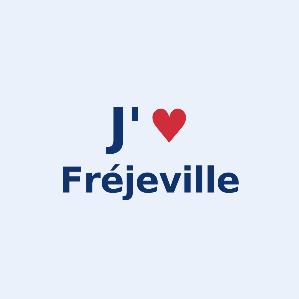 Sticker personnalisé Fréjeville — design J'aime Fréjeville