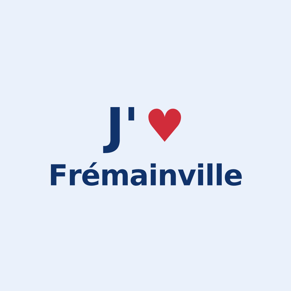Sticker personnalisé Frémainville — design J'aime Frémainville