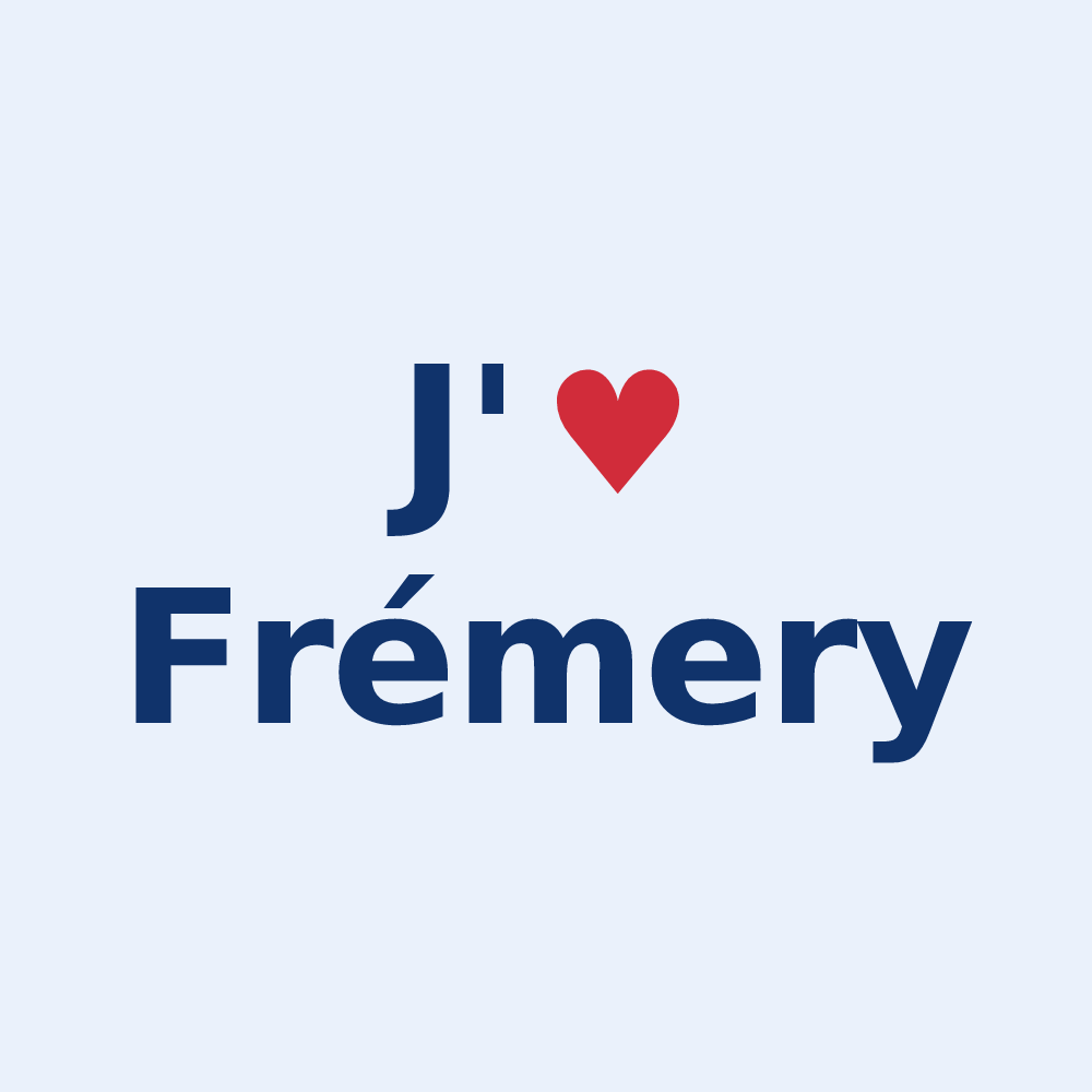 Sticker personnalisé Frémery — design J'aime Frémery