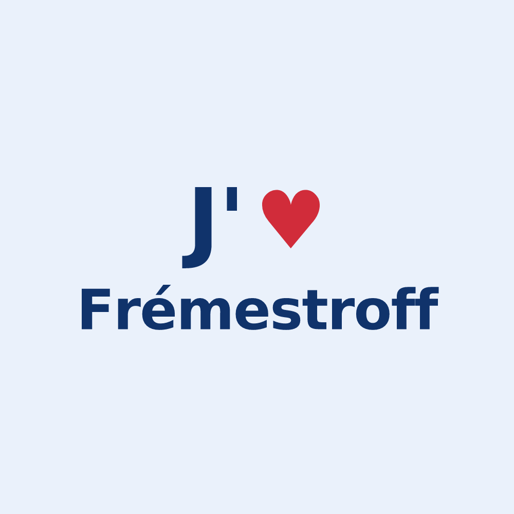 Sticker personnalisé Frémestroff — design J'aime Frémestroff