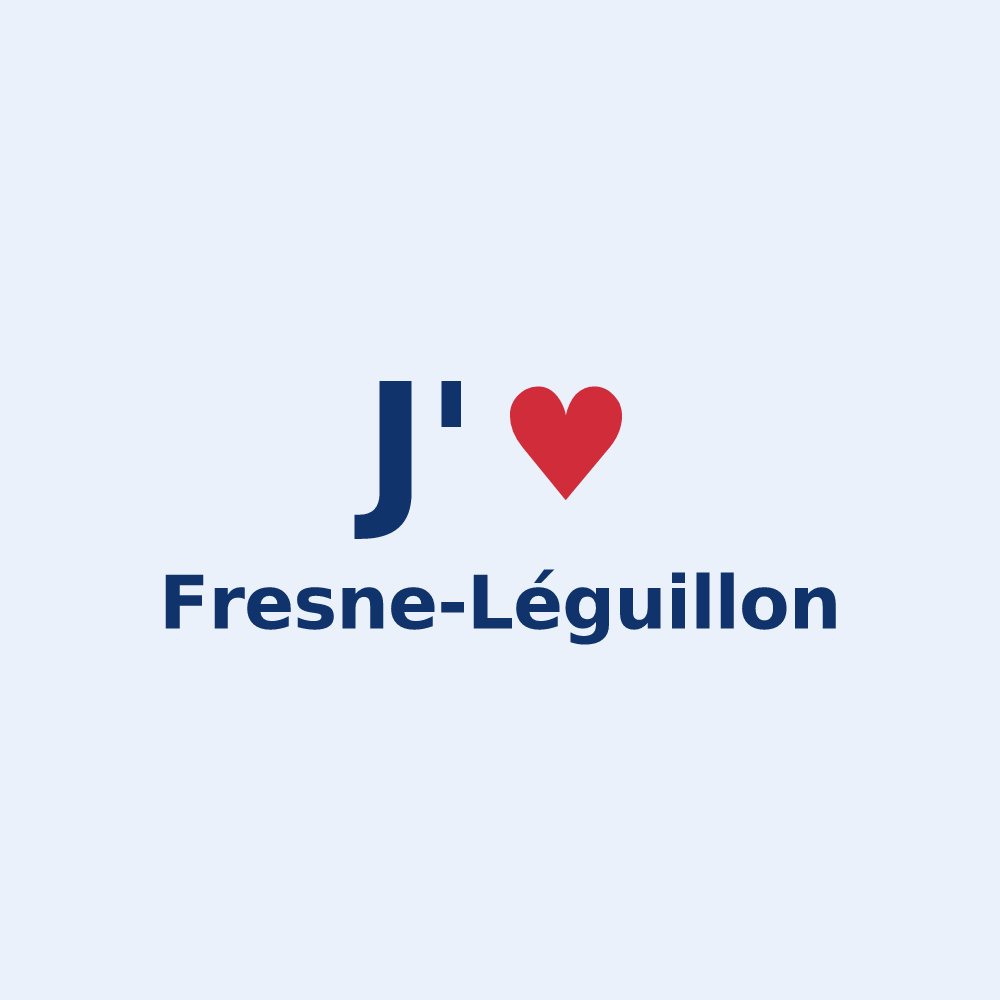 Sticker personnalisé Fresne-Léguillon — design J'aime Fresne-Léguillon