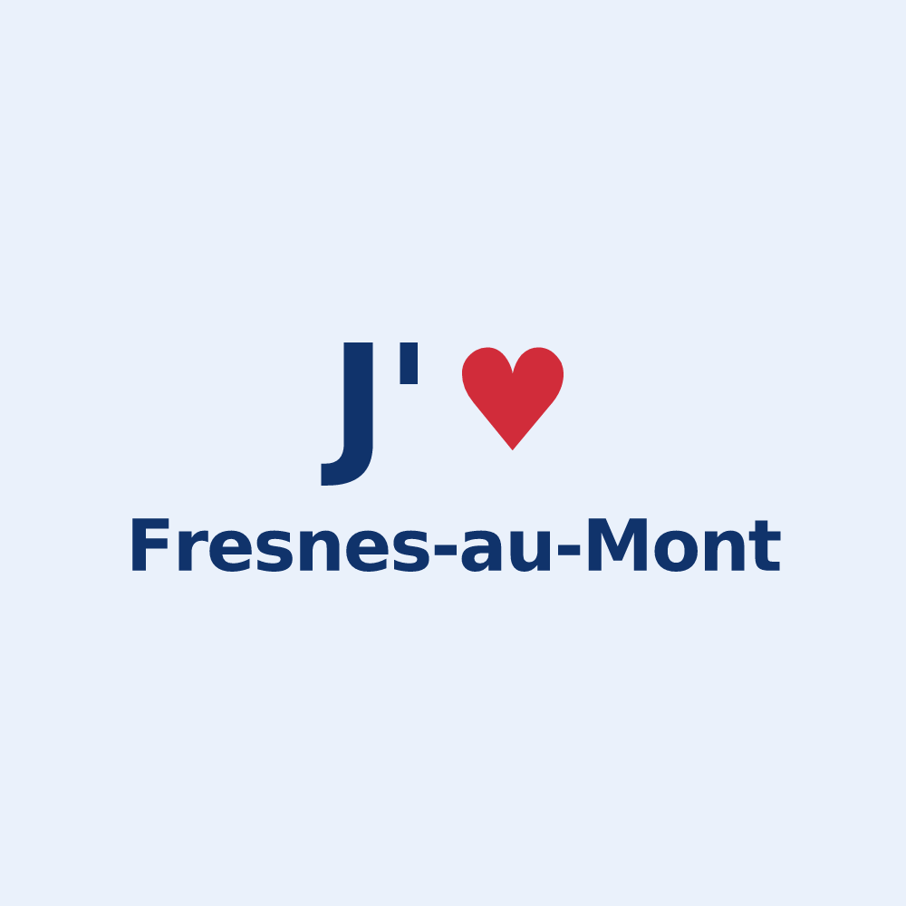 Sticker personnalisé Fresnes-au-Mont — design J'aime Fresnes-au-Mont