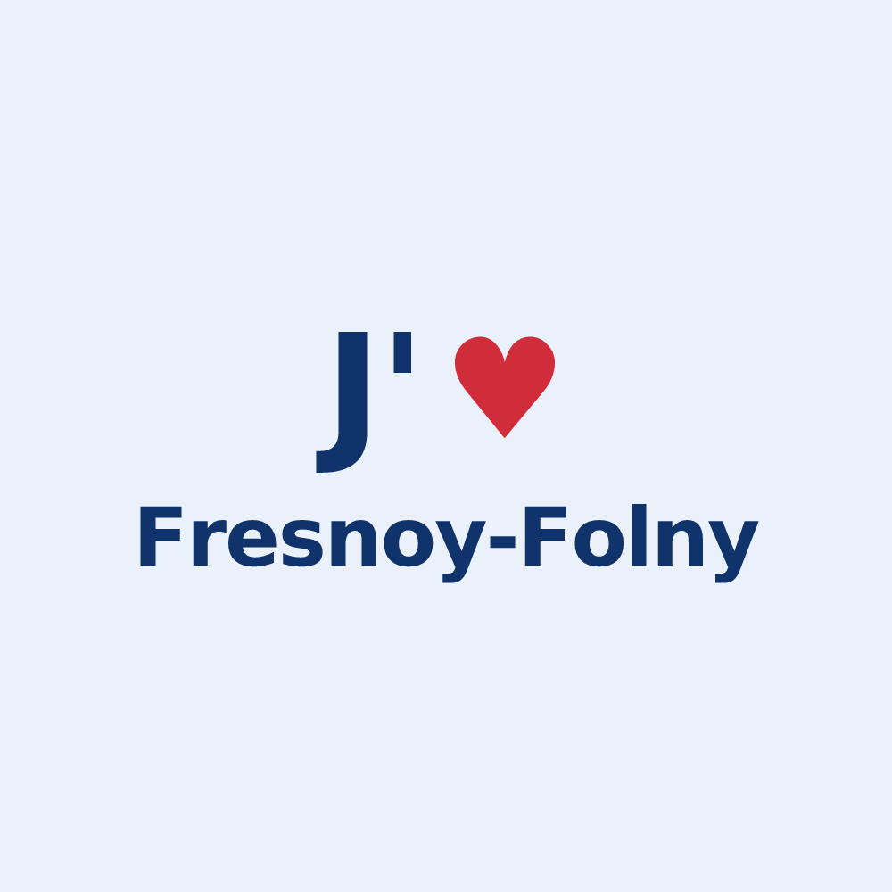 Sticker personnalisé Fresnoy-Folny — design J'aime Fresnoy-Folny