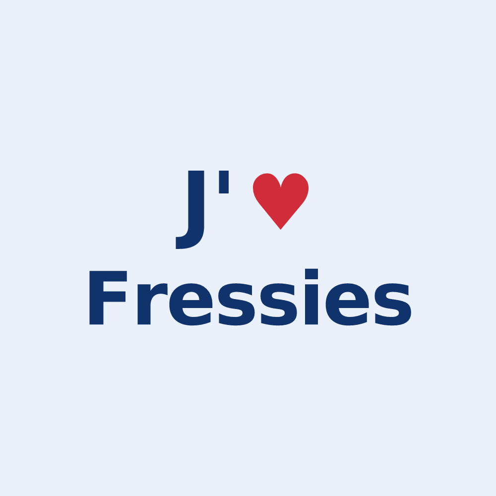Sticker personnalisé Fressies — design J'aime Fressies