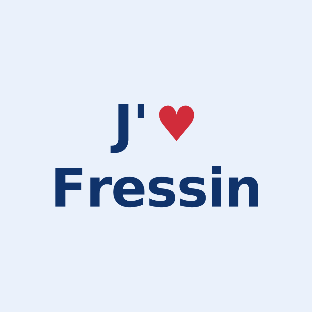 Sticker personnalisé Fressin — design J'aime Fressin
