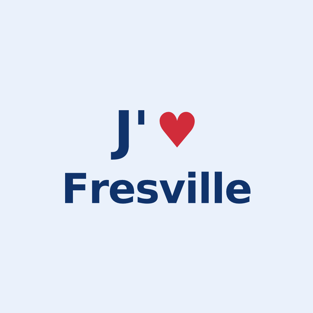 Sticker personnalisé Fresville — design J'aime Fresville