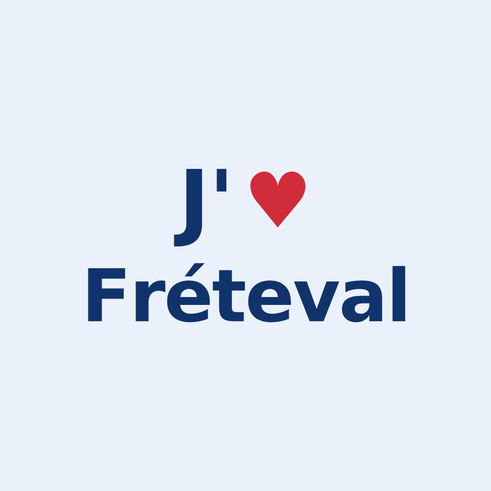 Sticker personnalisé Fréteval — design J'aime Fréteval