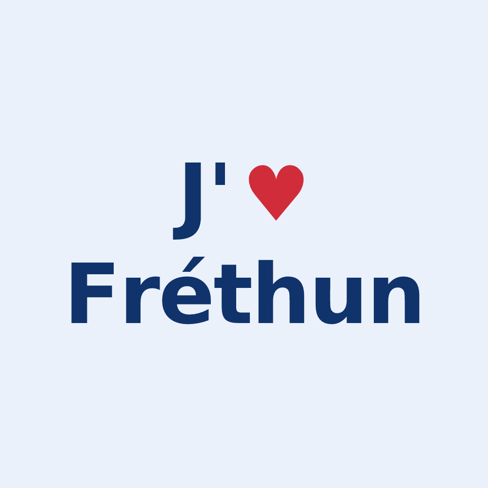 Sticker personnalisé Fréthun — design J'aime Fréthun
