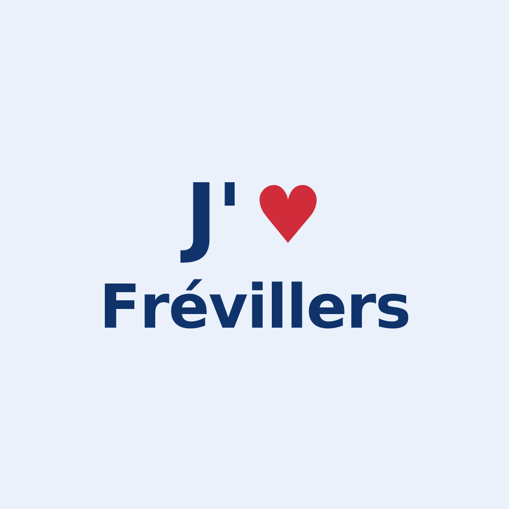 Sticker personnalisé Frévillers — design J'aime Frévillers