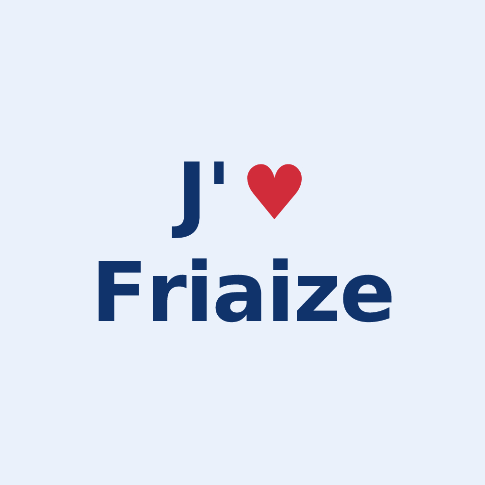 Sticker personnalisé Friaize — design J'aime Friaize