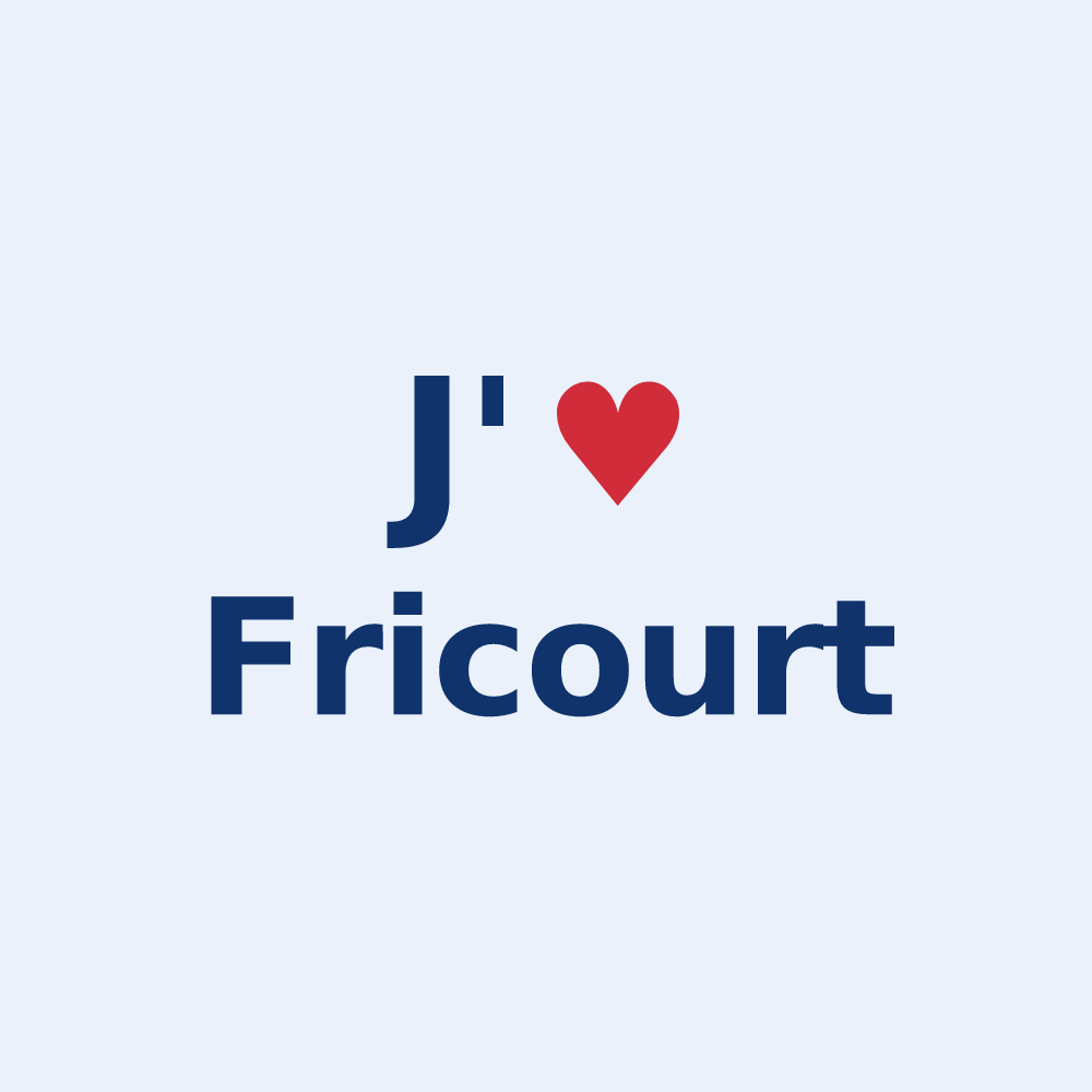 Sticker personnalisé Fricourt — design J'aime Fricourt