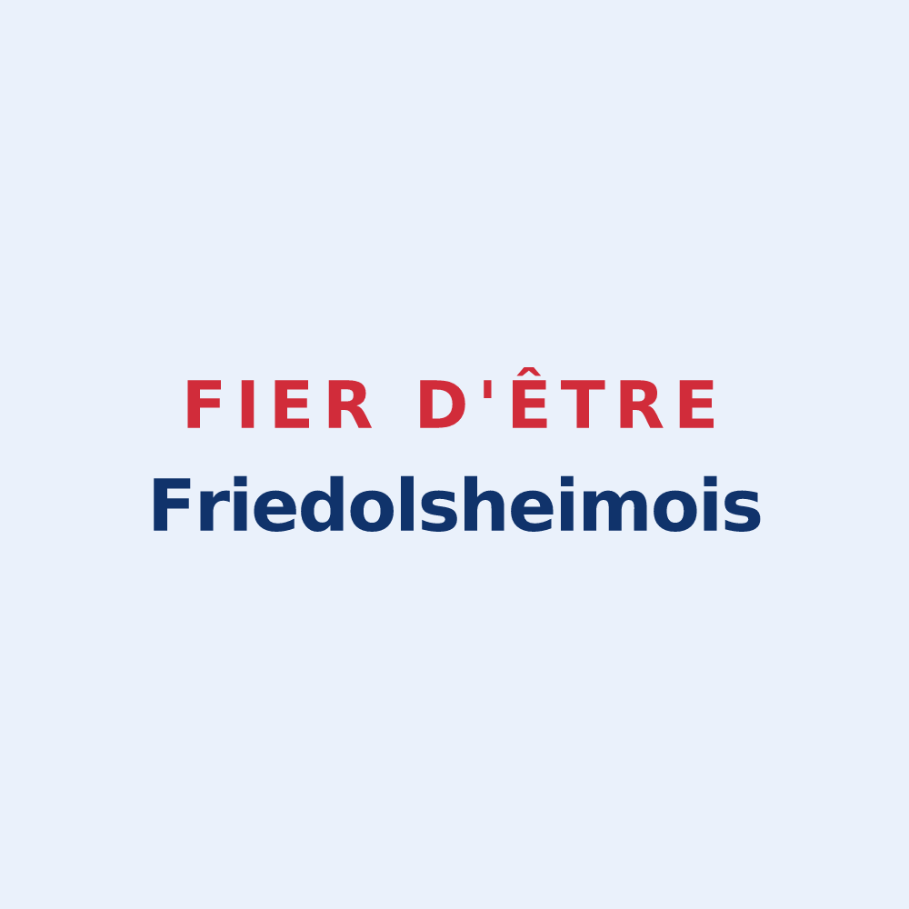 Sticker « Fier d'être Friedolsheimois » — design pour Friedolsheim