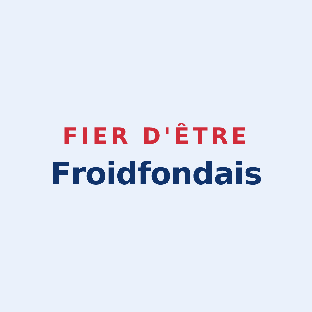 Sticker « Fier d'être Froidfondais » — design pour Froidfond