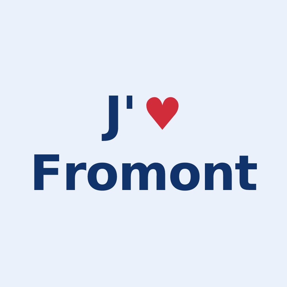 Sticker personnalisé Fromont — design J'aime Fromont