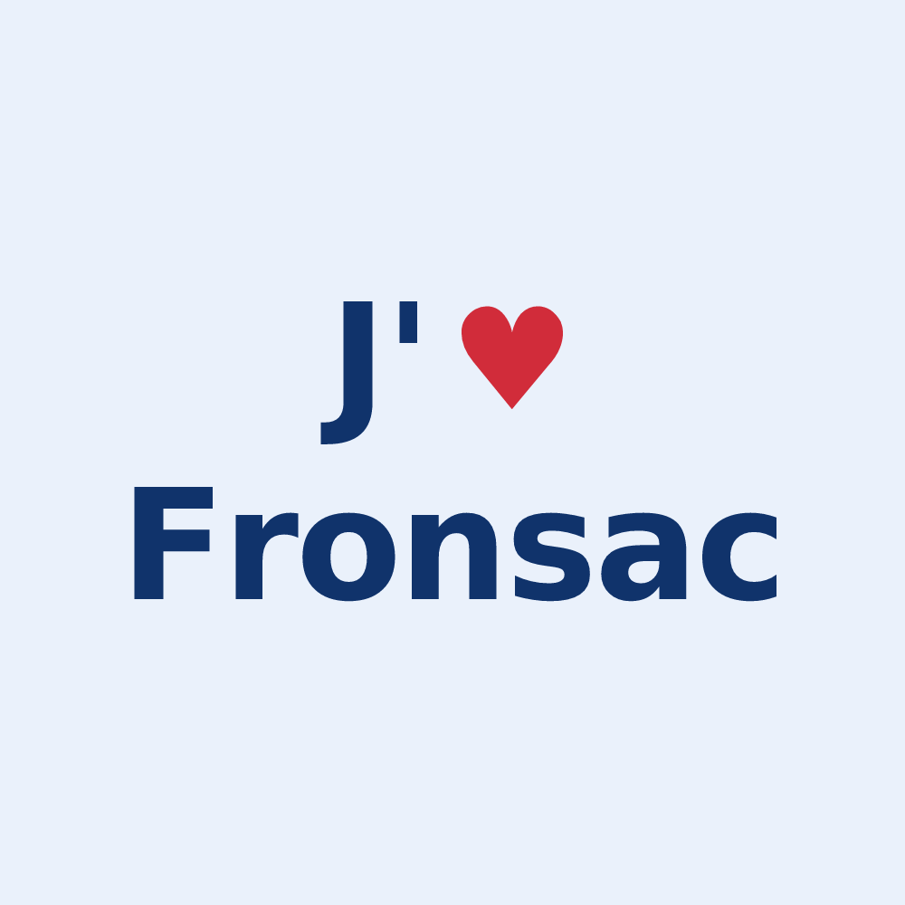 Sticker personnalisé Fronsac — design J'aime Fronsac