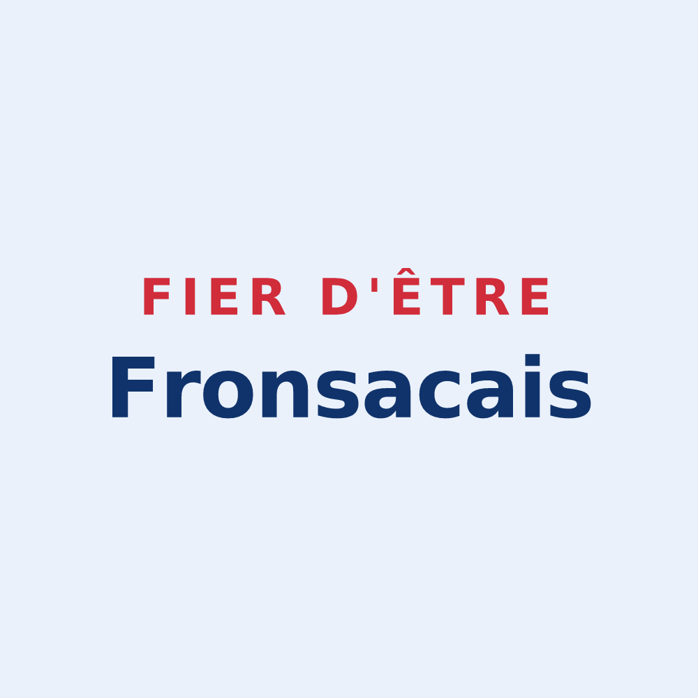 Sticker « Fier d'être Fronsacais » — design pour Fronsac