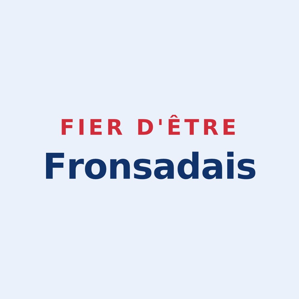 Sticker « Fier d'être Fronsadais » — design pour Fronsac