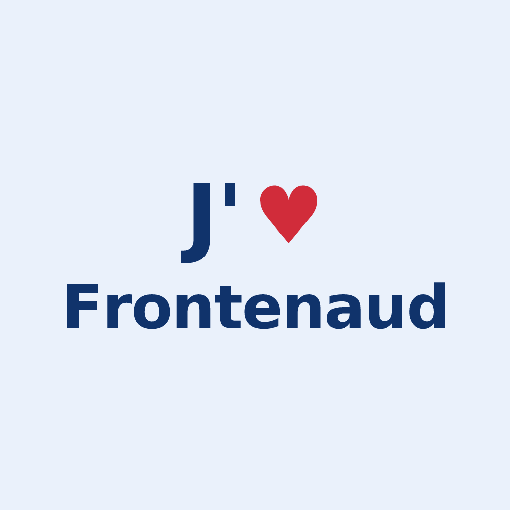 Sticker personnalisé Frontenaud — design J'aime Frontenaud