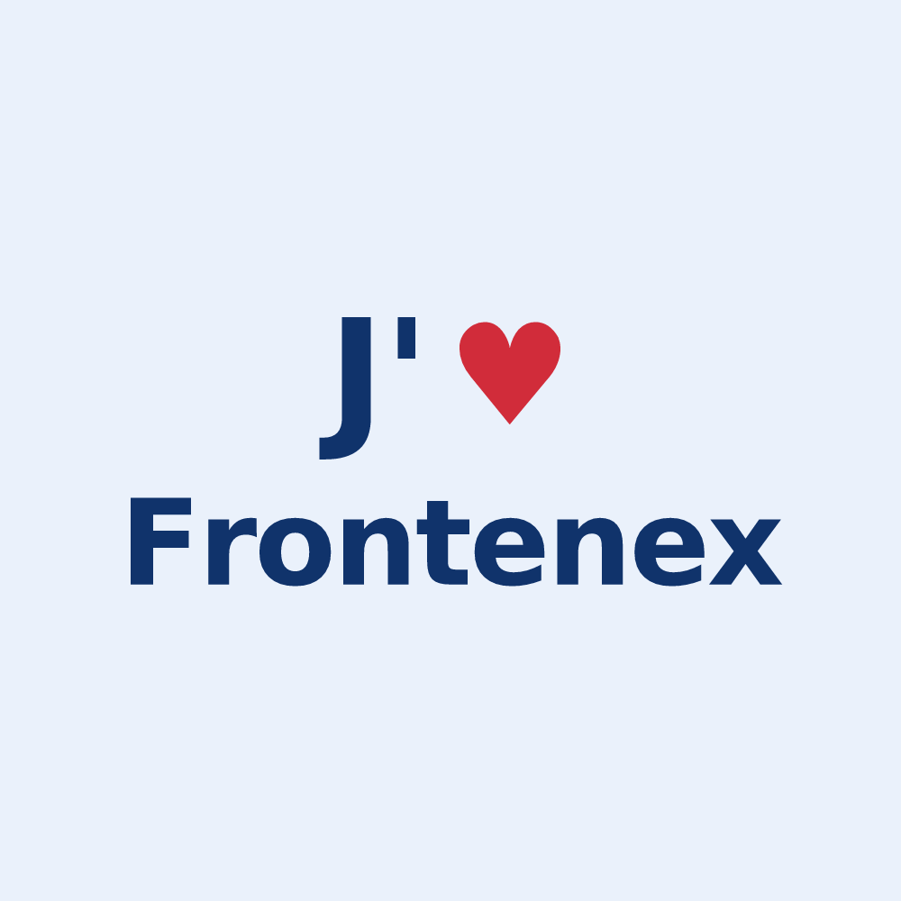 Sticker personnalisé Frontenex — design J'aime Frontenex