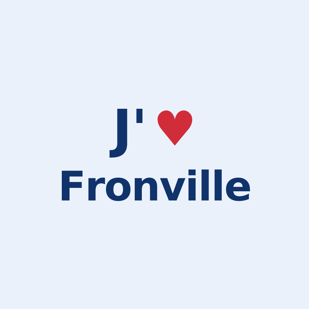 Sticker personnalisé Fronville — design J'aime Fronville