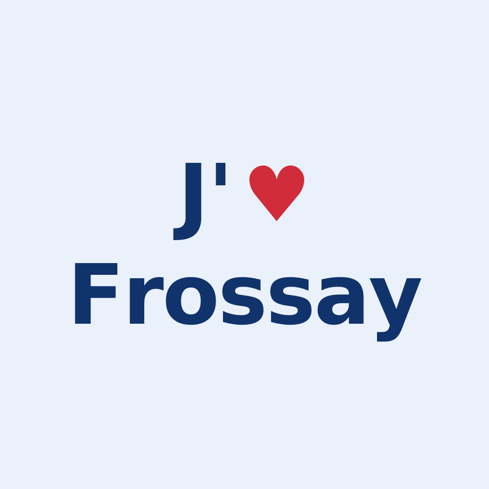 Sticker personnalisé Frossay — design J'aime Frossay