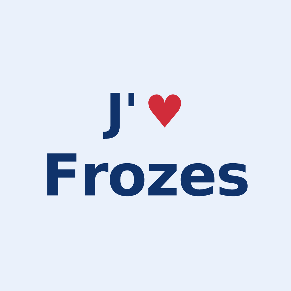 Sticker personnalisé Frozes — design J'aime Frozes