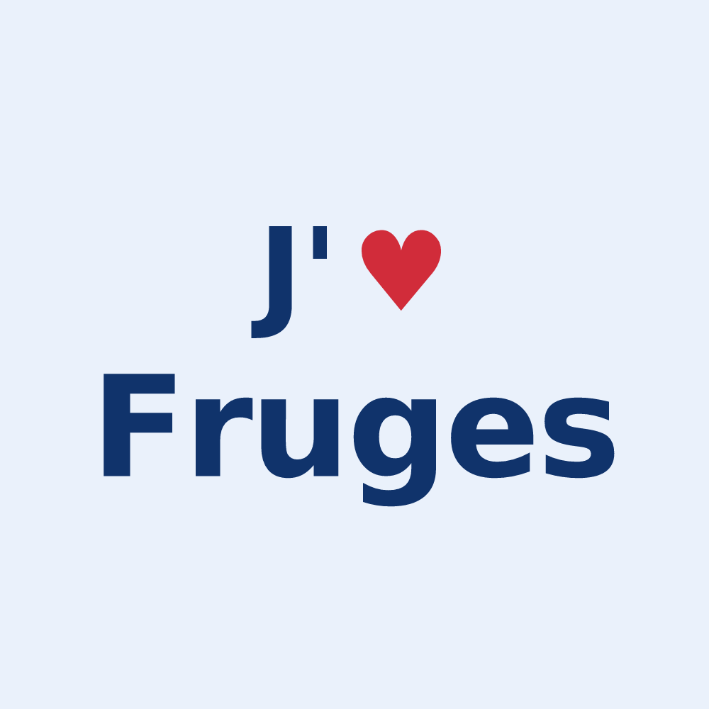 Sticker personnalisé Fruges — design J'aime Fruges