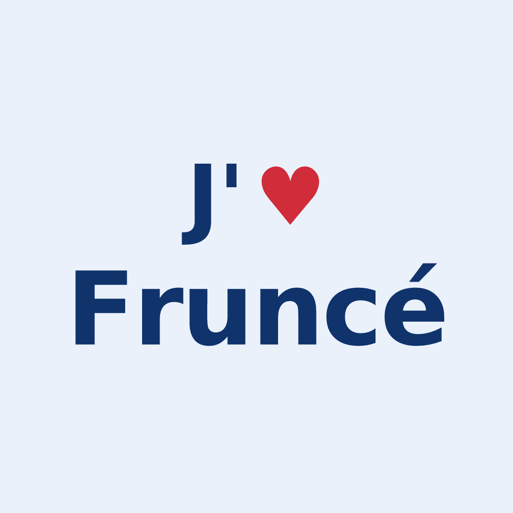 Sticker personnalisé Fruncé — design J'aime Fruncé