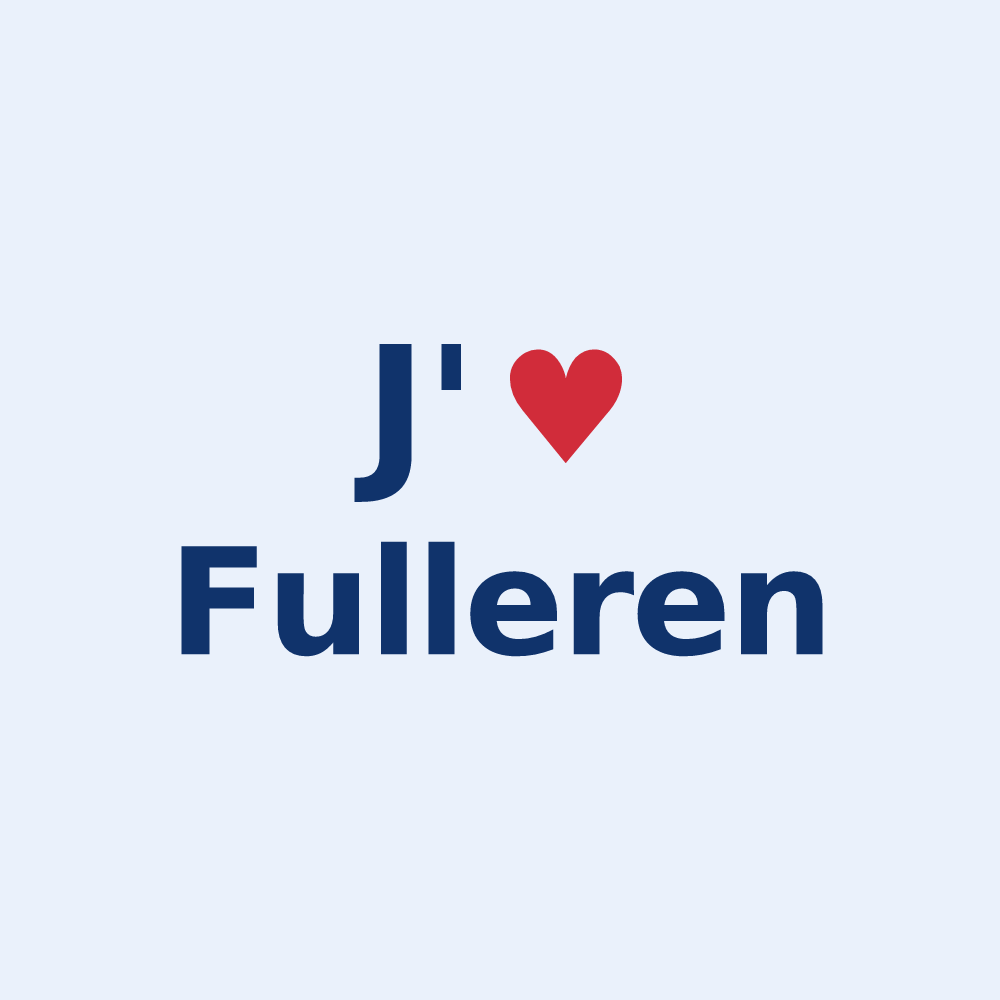 Sticker personnalisé Fulleren — design J'aime Fulleren