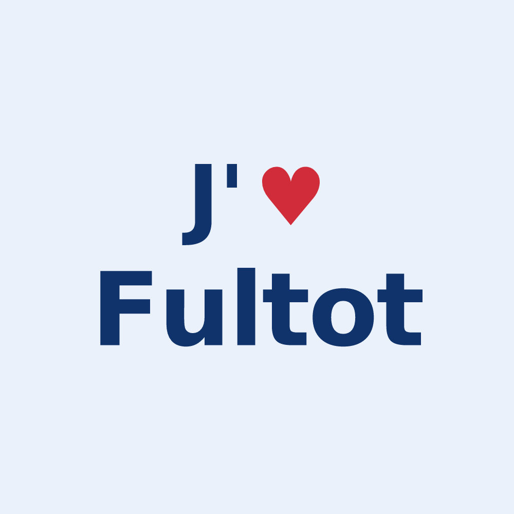 Sticker personnalisé Fultot — design J'aime Fultot