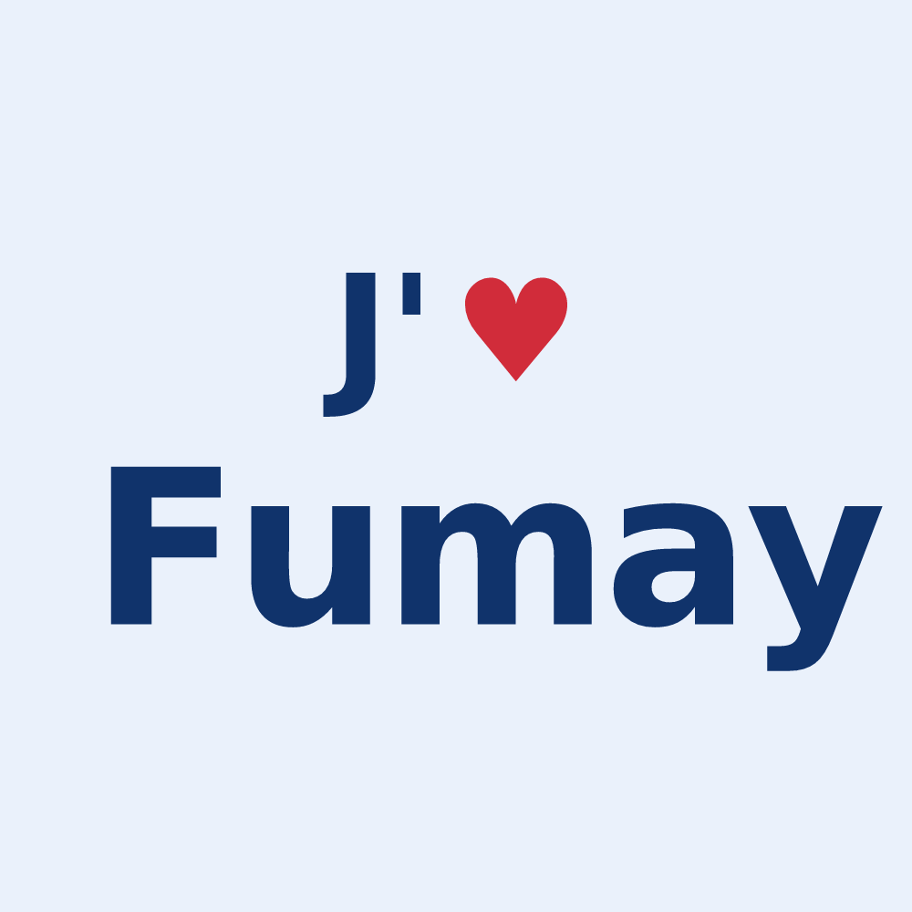 Sticker personnalisé Fumay — design J'aime Fumay