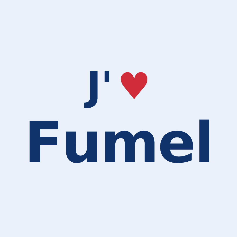 Sticker personnalisé Fumel — design J'aime Fumel
