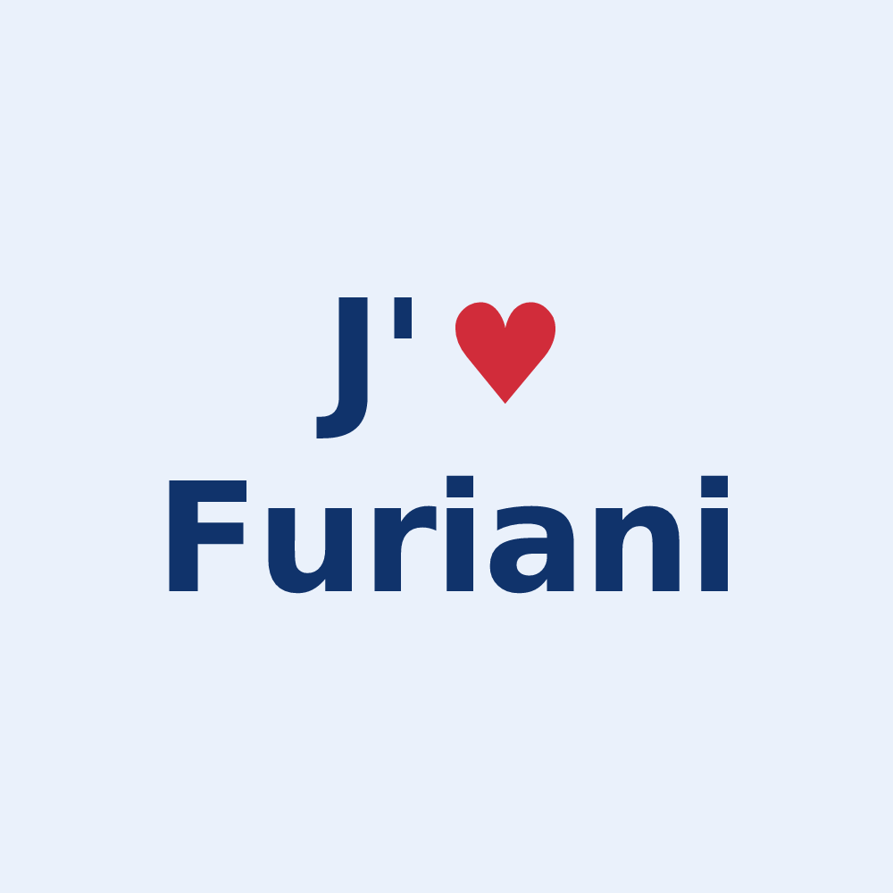 Sticker personnalisé Furiani — design J'aime Furiani