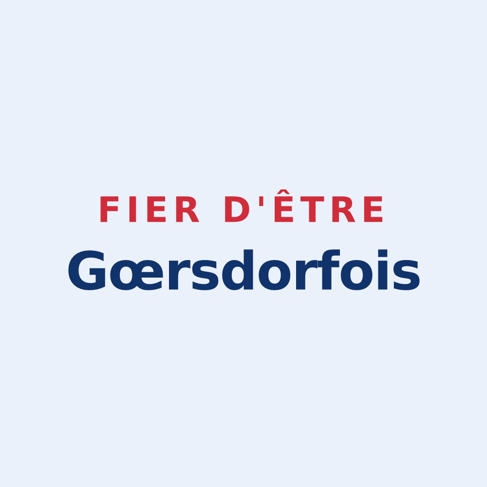 Sticker « Fier d'être Gœrsdorfois » — design pour Gœrsdorf
