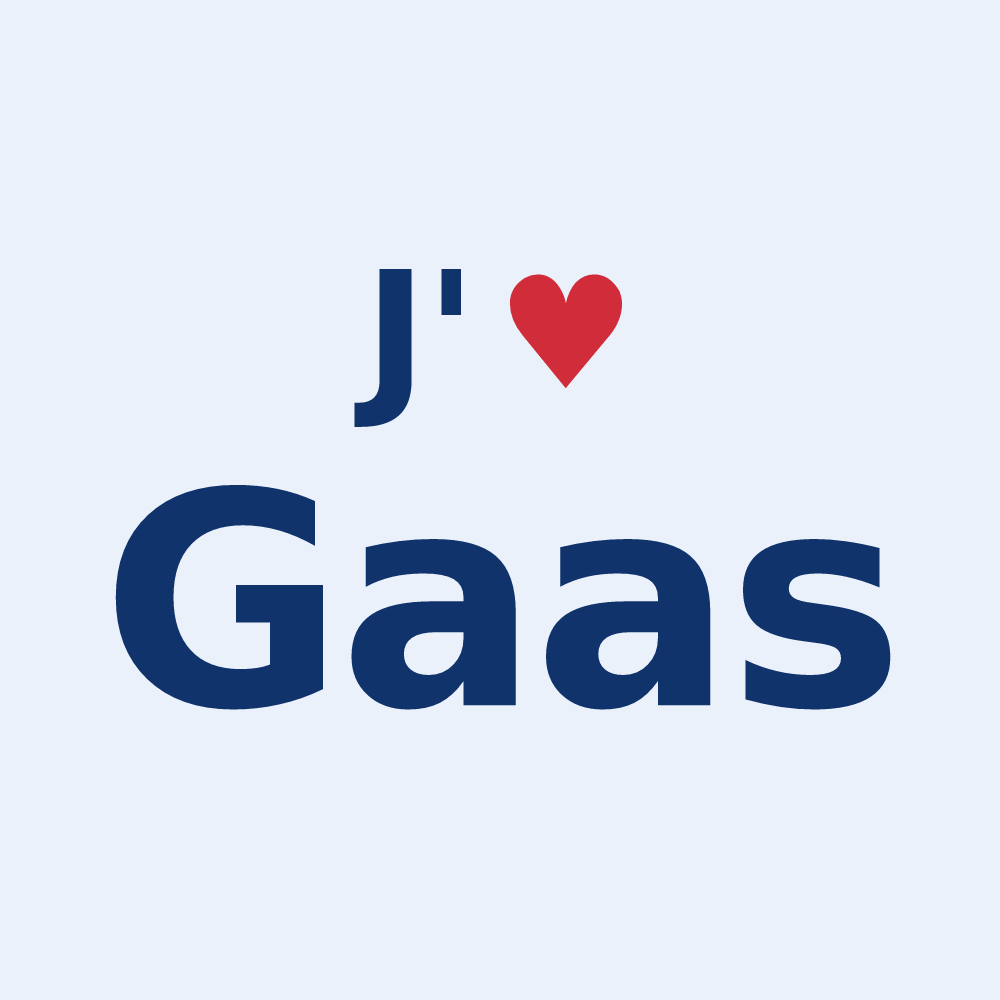 Sticker personnalisé Gaas — design J'aime Gaas