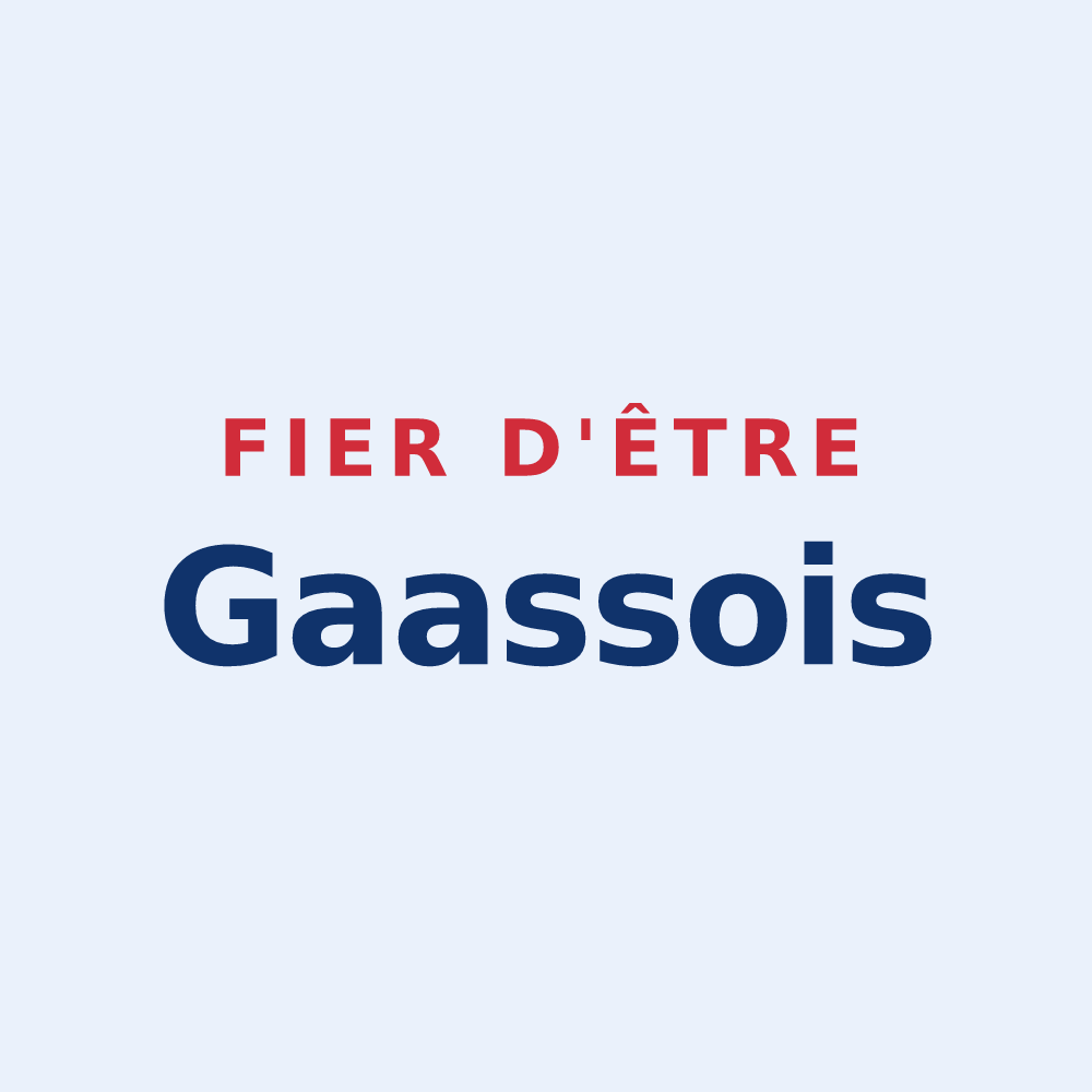 Sticker « Fier d'être Gaassois » — design pour Gaas