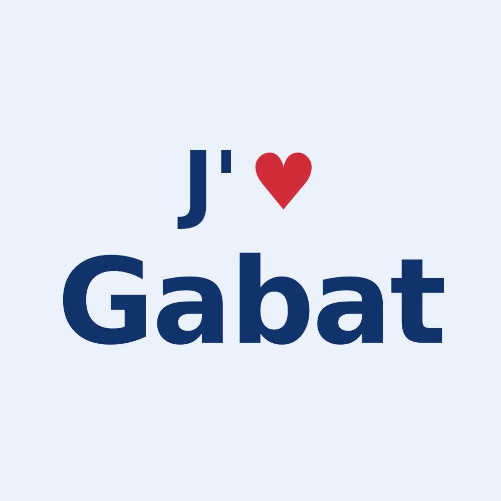 Sticker personnalisé Gabat — design J'aime Gabat