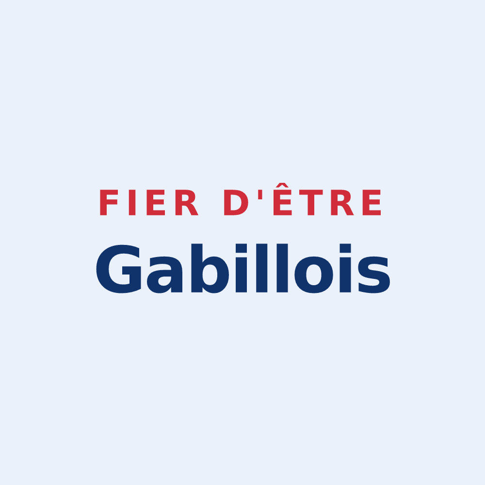 Sticker « Fier d'être Gabillois » — design pour Gabillou