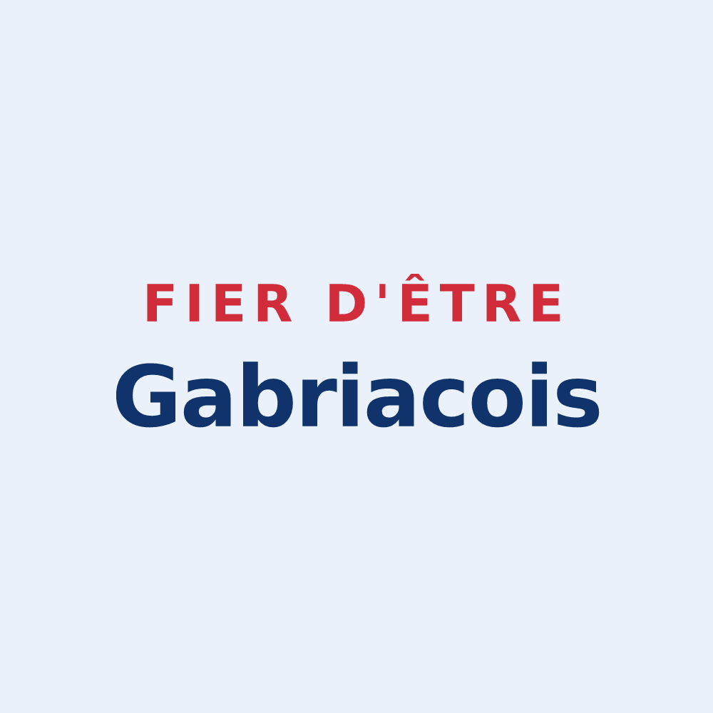Sticker « Fier d'être Gabriacois » — design pour Gabriac